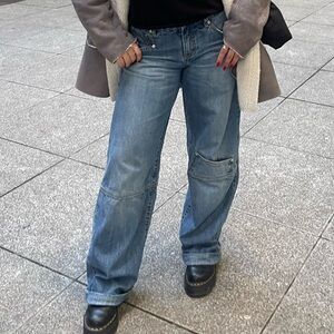 I.AM.GIA Blue Wide Leg Flare Jeans